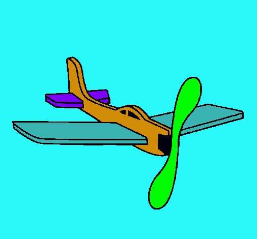 Avión de cartón