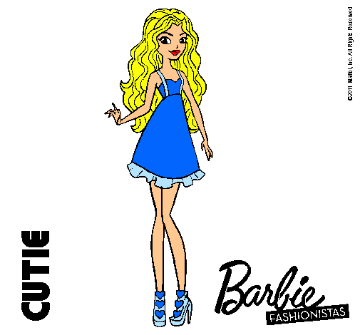 Dibujo Barbie Fashionista 3 pintado por  Periitha