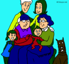Dibujo Familia pintado por enzooooo