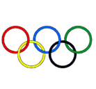 Dibujo Anillas de los juegos olimpícos pintado por cccccccccccc