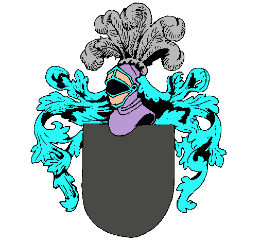 Escudo de armas y casco