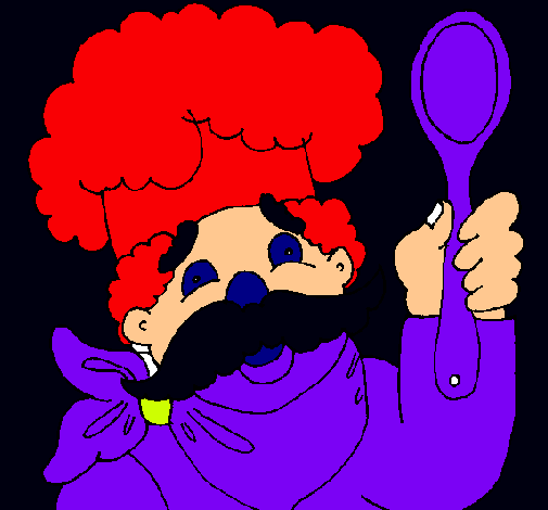 Chef con bigote