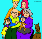 Dibujo Familia pintado por ellen