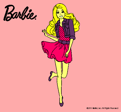 Dibujo Barbie informal pintado por zayuri