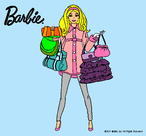 Dibujo Barbie de compras pintado por lolaisa