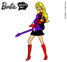 Dibujo Barbie la rockera pintado por gatita11