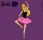Dibujo Barbie bailarina de ballet pintado por milina