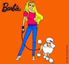 Dibujo Barbie con look moderno pintado por -caroline-