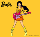 Dibujo Barbie guitarrista pintado por emat