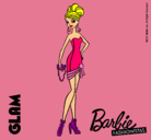 Dibujo Barbie Fashionista 5 pintado por glam