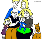 Dibujo Familia pintado por camilaa