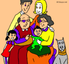 Dibujo Familia pintado por lizethjuli