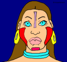 Dibujo Mujer maya pintado por dulce1