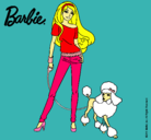 Dibujo Barbie con look moderno pintado por majos