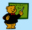 Dibujo Profesor oso pintado por osoo