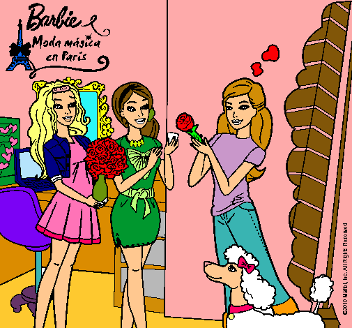 Barbie de compras con sus amigas