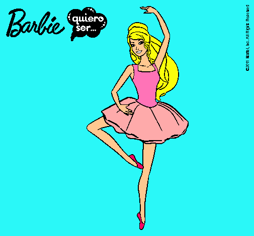 Dibujo Barbie bailarina de ballet pintado por esrefy