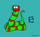 Dibujo Serpiente pintado por mae20014