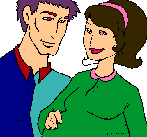 Dibujo Padre y madre pintado por faby_ali