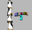 Dibujo Madagascar 2 Pingüinos pintado por PINGUINOS