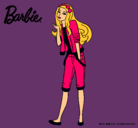 Dibujo Barbie con look casual pintado por gordita14