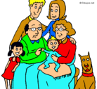 Dibujo Familia pintado por mesapablo