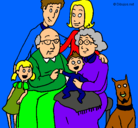 Dibujo Familia pintado por lgjug