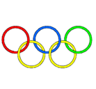 Dibujo Anillas de los juegos olimpícos pintado por alexcesar