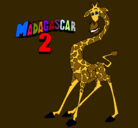 Dibujo Madagascar 2 Melman pintado por nikkyXD