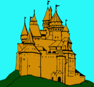 Dibujo Castillo medieval pintado por carlavc