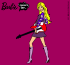 Dibujo Barbie la rockera pintado por analuna