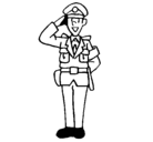 Dibujo Policía saludando pintado por apolito1015