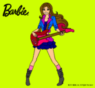Dibujo Barbie guitarrista pintado por marinak