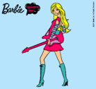 Dibujo Barbie la rockera pintado por moiio