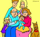 Dibujo Familia pintado por rosangel