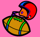 Dibujo Casco y pelota pintado por rodirgo