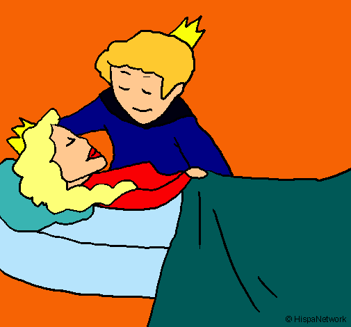 Dibujo La princesa durmiente y el príncipe pintado por kmy-maura