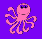 Dibujo Pulpo 2 pintado por pulila