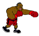 Dibujo Boxeador pintado por NEGRO