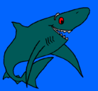 Dibujo Tiburón alegre pintado por yosoyelrey