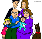 Dibujo Familia pintado por Natalia