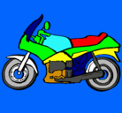 Dibujo Motocicleta pintado por quick