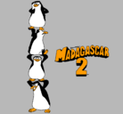 Dibujo Madagascar 2 Pingüinos pintado por joseluisam25