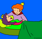 Dibujo La princesa durmiente y el príncipe pintado por agnetta