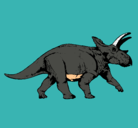 Dibujo Triceratops pintado por osiel