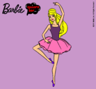 Dibujo Barbie bailarina de ballet pintado por juany