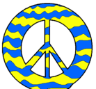 Dibujo Símbolo de la paz pintado por 000000000000