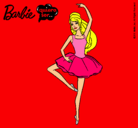 Dibujo Barbie bailarina de ballet pintado por balletefc