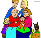 Dibujo Familia pintado por uribejuanes