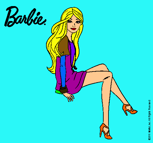 Barbie sentada